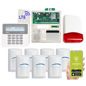 ZESTAW ALARMOWY SATEL PERFECTA 32 LTE SET-A + PERFECTA-RF + 7 CZUJEK BOSCH + PRF-LCD + TI700