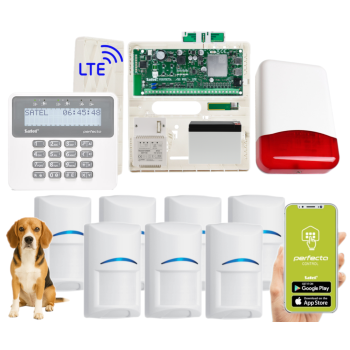 ZESTAW ALARMOWY SATEL PERFECTA 32 LTE SET + PERFECTA-RF + 7 CZUJEK BOSCH Pet 20kg + PRF-LCD + TI700