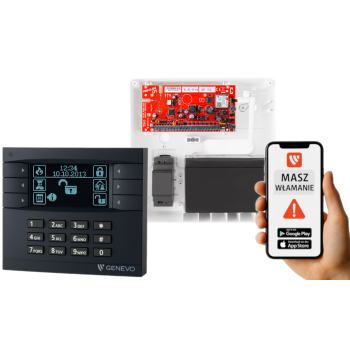 SYSTEM ALARMOWY GENEVO PRiMA64LTE BOX + PRiMA LCD GY-BK