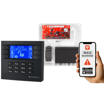 SYSTEM ALARMOWY GENEVO PRiMA64LTE BOX + PRiMA LCD GY-BL