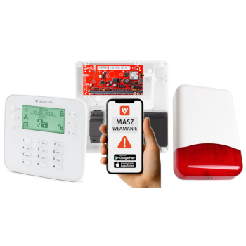 SYSTEM ALARMOWY GENEVO PRiMA64LTE BOX + PRiMA LCD SL + TI700