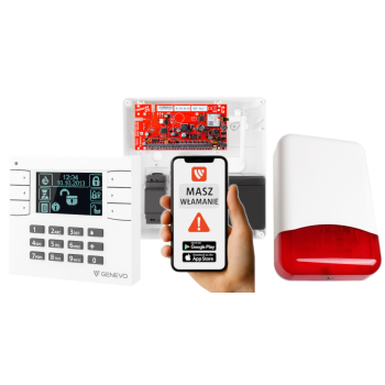 SYSTEM ALARMOWY GENEVO PRiMA64LTE BOX + PRiMA LCD WH-BK + TI700