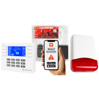 SYSTEM ALARMOWY GENEVO PRiMA64LTE BOX + PRiMA LCD WH-BL + TI700