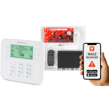 SYSTEM ALARMOWY GENEVO PRiMA64LTE BOX + PRiMA LCD SL