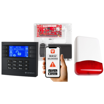 SYSTEM ALARMOWY GENEVO PRiMA64LTE WL BOX + PRiMA LCD GY-BL + TI700