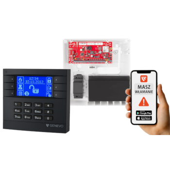 SYSTEM ALARMOWY GENEVO PRiMA64LTE WL BOX + PRiMA LCD GY-BL