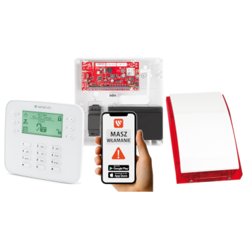 SYSTEM ALARMOWY GENEVO PRiMA64LTE WL BOX + PRiMA LCD SL + SP-4001R