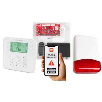 SYSTEM ALARMOWY GENEVO PRiMA64LTE WL BOX + PRiMA LCD SL + TI700