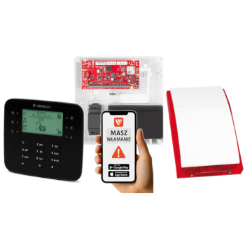 SYSTEM ALARMOWY GENEVO PRiMA64LTE WL BOX + PRiMA LCD SL BK + SP-4001R