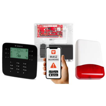 SYSTEM ALARMOWY GENEVO PRiMA64LTE WL BOX + PRiMA LCD SL BK + TI700
