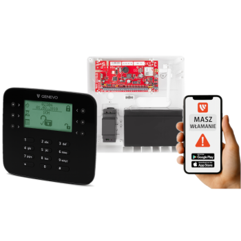 SYSTEM ALARMOWY GENEVO PRiMA64LTE WL BOX + PRiMA LCD SL BK