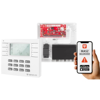 SYSTEM ALARMOWY GENEVO PRiMA64LTE WL BOX + PRiMA LCD WH-WH