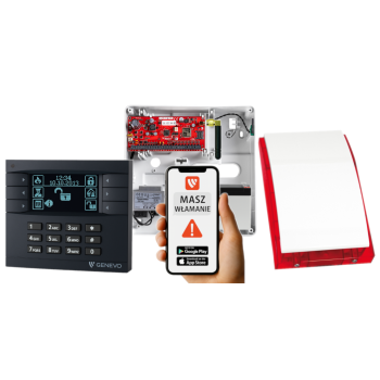 SYSTEM ALARMOWY GENEVO PRiMA64Q LCD GY-BK SP-4001R 7Ah