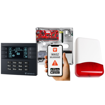 SYSTEM ALARMOWY GENEVO PRiMA64Q LCD GY-BK TI700 7Ah