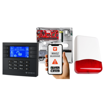 SYSTEM ALARMOWY GENEVO PRiMA64Q LCD GY-BL TI700 7Ah