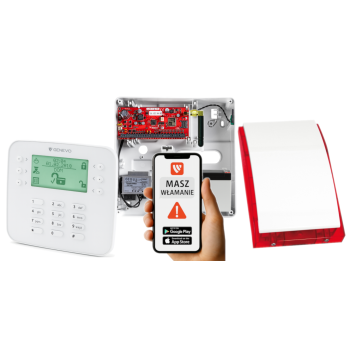 SYSTEM ALARMOWY GENEVO PRiMA64Q LCD SL SP-4001R 7Ah