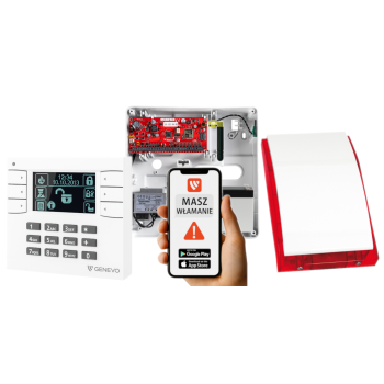 SYSTEM ALARMOWY GENEVO PRiMA64Q LCD WH-BK SP-4001R 7Ah
