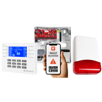 SYSTEM ALARMOWY GENEVO PRiMA64Q LCD WH-BL TI700 7Ah