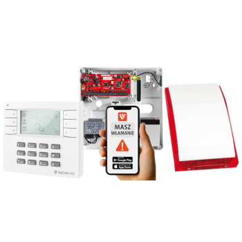 SYSTEM ALARMOWY GENEVO PRiMA64Q LCD WH-WH SP-4001R 7Ah