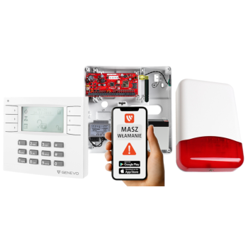 SYSTEM ALARMOWY GENEVO PRiMA64Q LCD WH-WH TI700 7Ah