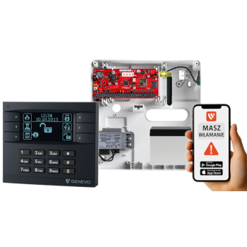 SYSTEM ALARMOWY GENEVO PRiMA64Q LCD GY-BK