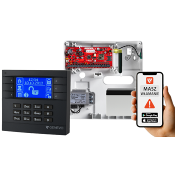 SYSTEM ALARMOWY GENEVO PRiMA64Q LCD GY-BL