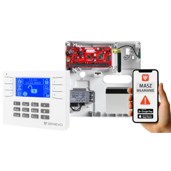 SYSTEM ALARMOWY GENEVO PRiMA64Q LCD WH-BL