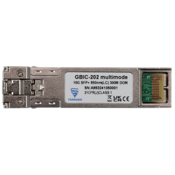 MODUŁ SFP+ PULSAR GBIC-202 300m DOM (TORNADO) 10G 850nm (LC) MULTIMODE