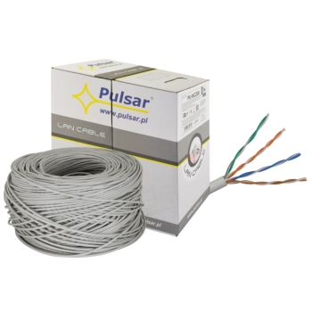 SKRĘTKA KOMPUTEROWA U/UTP CAT. 5e, 24AWG, Cu, Eca, 305m (wewnętrzna) PULSAR PU-NC200