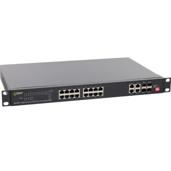 24-PORTOWY SWITCH PoE PULSAR SFG120WP-BT BEZ ZASILACZA DO 16 KAMER IP