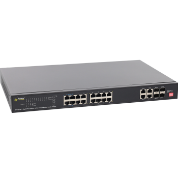 24-PORTOWY SWITCH PoE PULSAR SFG120WP-BT BEZ ZASILACZA DO 16 KAMER IP