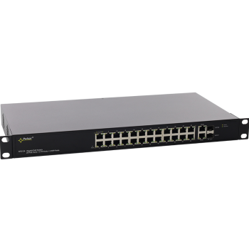28-PORTOWY SWITCH PoE PULSAR SFG124WP BEZ ZASILACZA DO 24 KAMER IP