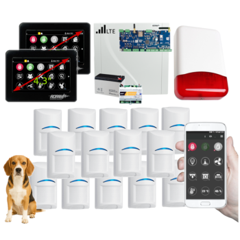 SYSTEM ALARMOWY ROPAM NeoLTE-IP-64 2x TPR-4BS-P + 14 CZUJEK BOSCH PET