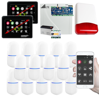 SYSTEM ALARMOWY ROPAM NeoLTE-IP-64 2x TPR-4BS-P + 14 CZUJEK SLIM-PIR