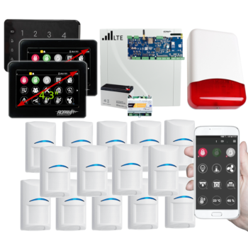 SYSTEM ALARMOWY ROPAM NeoLTE-IP-64 2x TPR-4BS-P TK-4B + 14 CZUJEK BOSCH TI700 7Ah