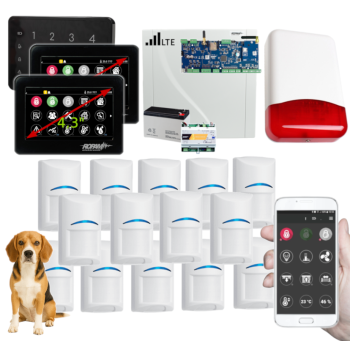 SYSTEM ALARMOWY ROPAM NeoLTE-IP-64 2x TPR-4BS-P TK-4B + 14 CZUJEK BOSCH PET
