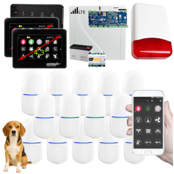SYSTEM ALARMOWY ROPAM NeoLTE-IP-64 2x TPR-4BS-P TK-4B + 14 CZUJEK SLIM-PIR-PET 20kg