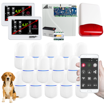 SYSTEM ALARMOWY ROPAM NeoLTE-IP-64 2x TPR-4WS-P + 14 CZUJEK SLIM-PIR-PET 20kg