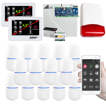 SYSTEM ALARMOWY ROPAM NeoLTE-IP-64 2x TPR-4WS-P + 14 CZUJEK SLIM-PIR