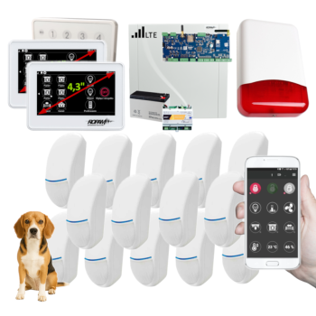 SYSTEM ALARMOWY ROPAM NeoLTE-IP-64 2x TPR-4WS-P TK-4W + 14 CZUJEK BINGO Plus
