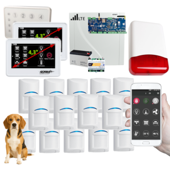 SYSTEM ALARMOWY ROPAM NeoLTE-IP-64 2x TPR-4WS-P TK-4W + 14 CZUJEK BOSCH PET