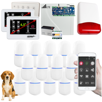 SYSTEM ALARMOWY ROPAM NeoLTE-IP-64 2x TPR-4WS-P TK-4W + 14 CZUJEK SLIM-PIR-PET 20kg
