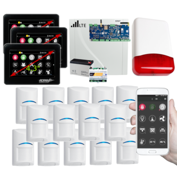 SYSTEM ALARMOWY ROPAM NeoLTE-IP-64 3x TPR-4BS-P + 14 CZUJEK BOSCH TI700 7Ah