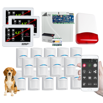 SYSTEM ALARMOWY ROPAM NeoLTE-IP-64 3x TPR-4WS-P + 14 CZUJEK BOSCH PET