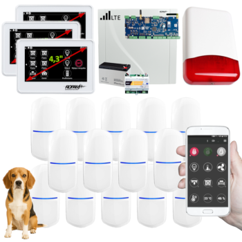 SYSTEM ALARMOWY ROPAM NeoLTE-IP-64 3x TPR-4WS-P + 14 CZUJEK SLIM-PIR-PET 20kg