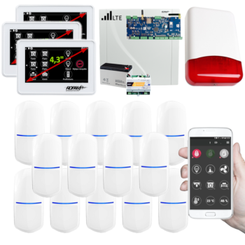 SYSTEM ALARMOWY ROPAM NeoLTE-IP-64 3x TPR-4WS-P + 14 CZUJEK SLIM-PIR