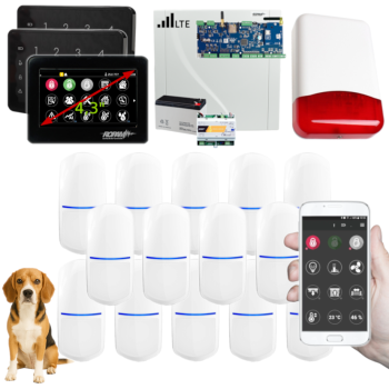 SYSTEM ALARMOWY ROPAM NeoLTE-IP-64 TPR-4BS-P 2x TK-4B + 14 CZUJEK SLIM-PIR-PET 20kg