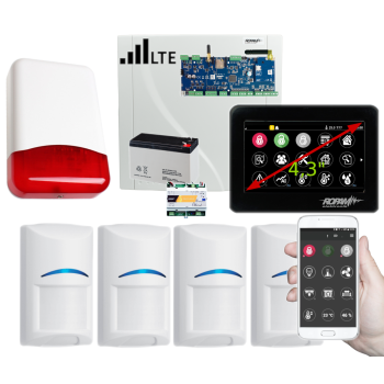 SYSTEM ALARMOWY ROPAM NeoLTE-IP-64 TPR-4BS-P + 4 CZUJKI BOSCH TI700 7Ah