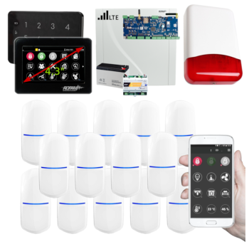 SYSTEM ALARMOWY ROPAM NeoLTE-IP-64 TPR-4BS-P TK-4B + 14 CZUJEK SLIM-PIR