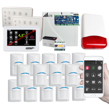 SYSTEM ALARMOWY ROPAM NeoLTE-IP-64 TPR-4WS-P 2x TK-4W + 14 CZUJEK BOSCH TI700 7Ah